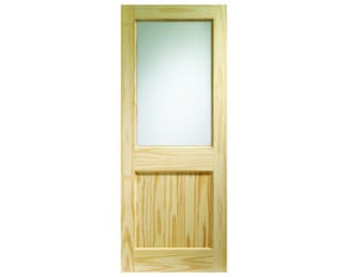 Clear Pine Dowelled 2XG with Clear Glass