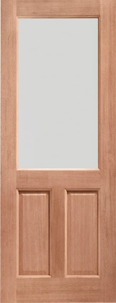 2XG Clear Glass Double Glazed Dowelled Hardwood External Doors