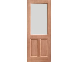2XG Clear Glass Double Glazed Dowelled Hardwood External Doors