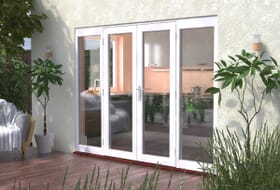 2700mm (9ft) Classic French Doors - 1500 Pair With 2 X 600mm Sidelights Image