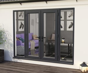 Climadoor Anthracite Grey Part Q Compliant UPVC French Doors