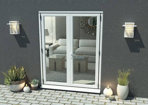Climadoor White Aluminium French Doors - Part Q Compliant