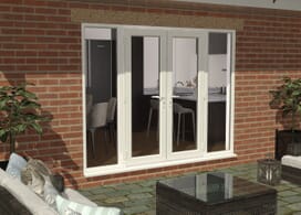 2400mm Part Q White Upvc French Doors (1200mm Doors + 2 X 600mm Sidelights) Image