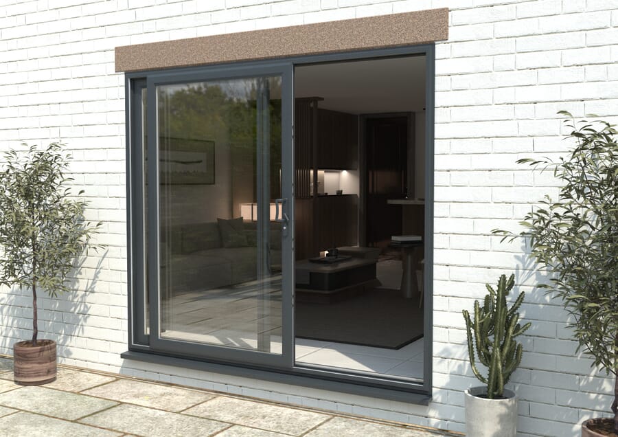 Part Q UPVC Anthracite Grey Sliding Doors