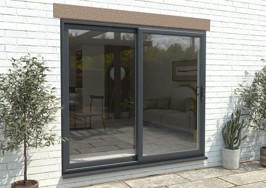 Part Q UPVC Anthracite Grey Sliding Doors