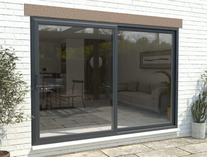 Climadoor Part Q Upvc Sliding Patio Doors - Anthracite Grey Image