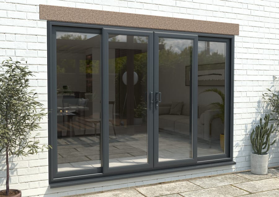 Part Q UPVC Anthracite Grey Sliding Doors