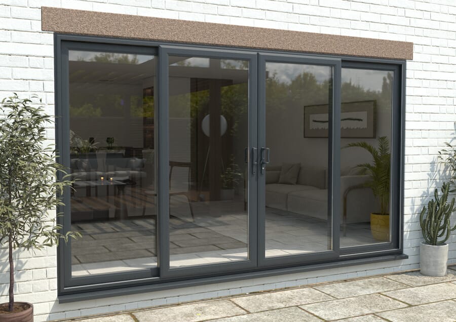 Part Q UPVC Anthracite Grey Sliding Doors