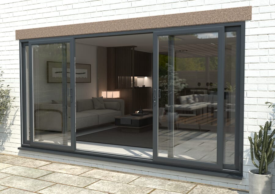 Part Q UPVC Anthracite Grey Sliding Doors