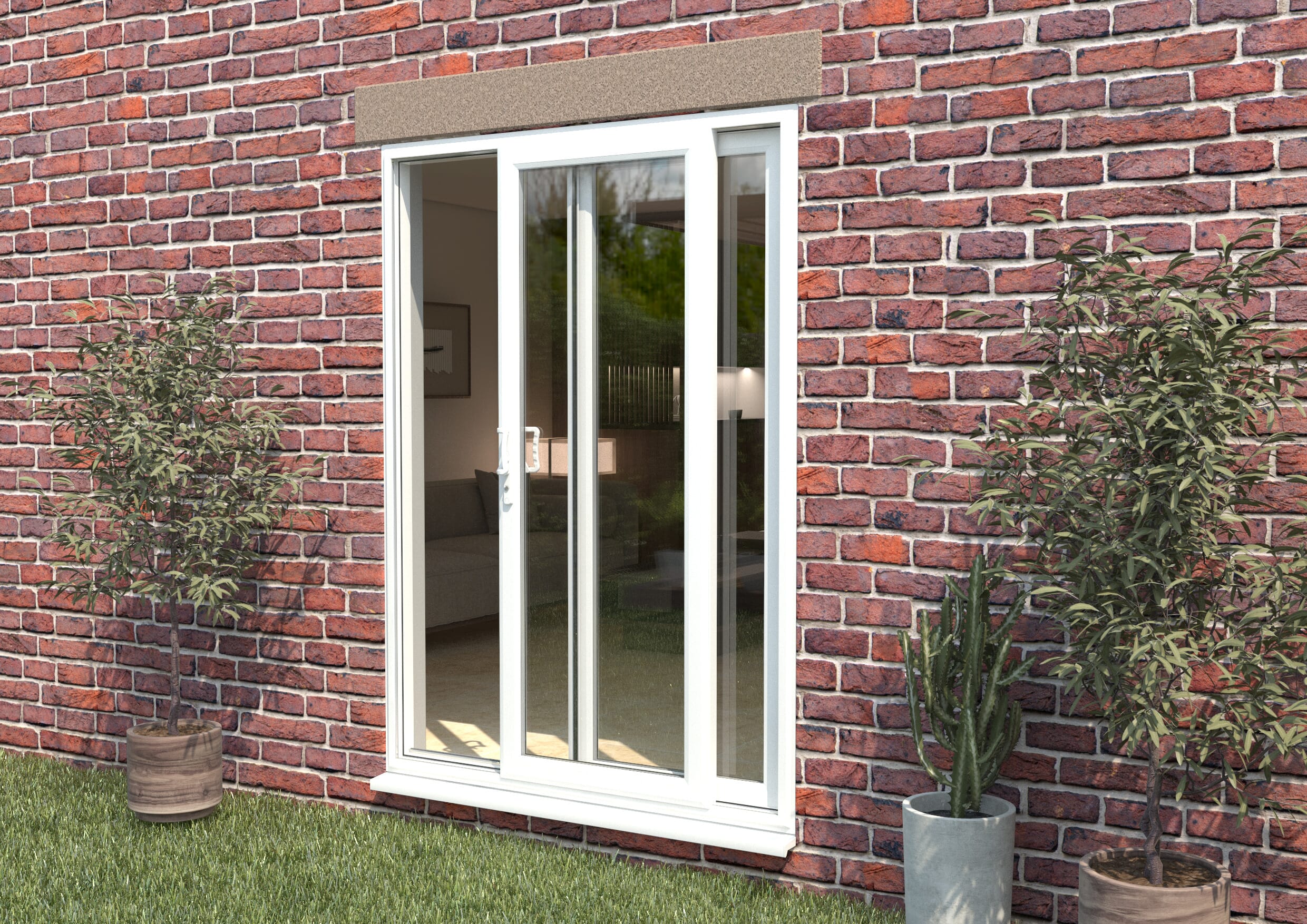 Climadoor Mm Upvc White Sliding Doors Lh Sliding Rh Fixed Express Doors Direct