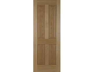 Oak 4 Panel Fire Door