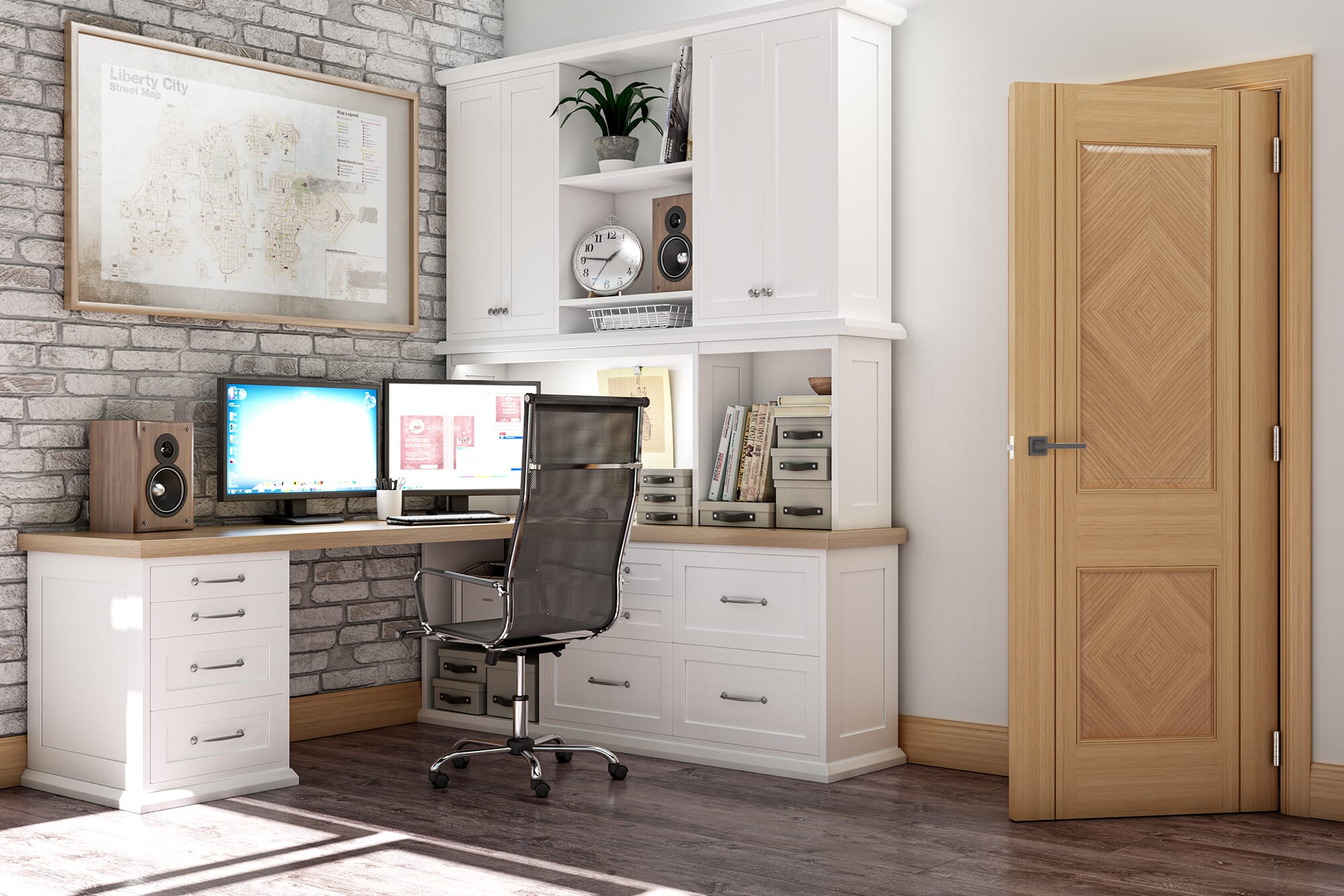 Kensington Oak Prefinished Fire Door