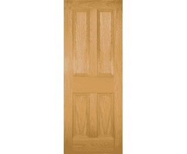 610x1981x44mm (24") Kingston Oak Fire Door