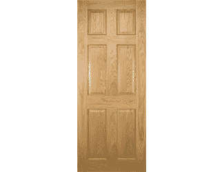 Oxford 6 Panel Oak - Prefinished Fire Door