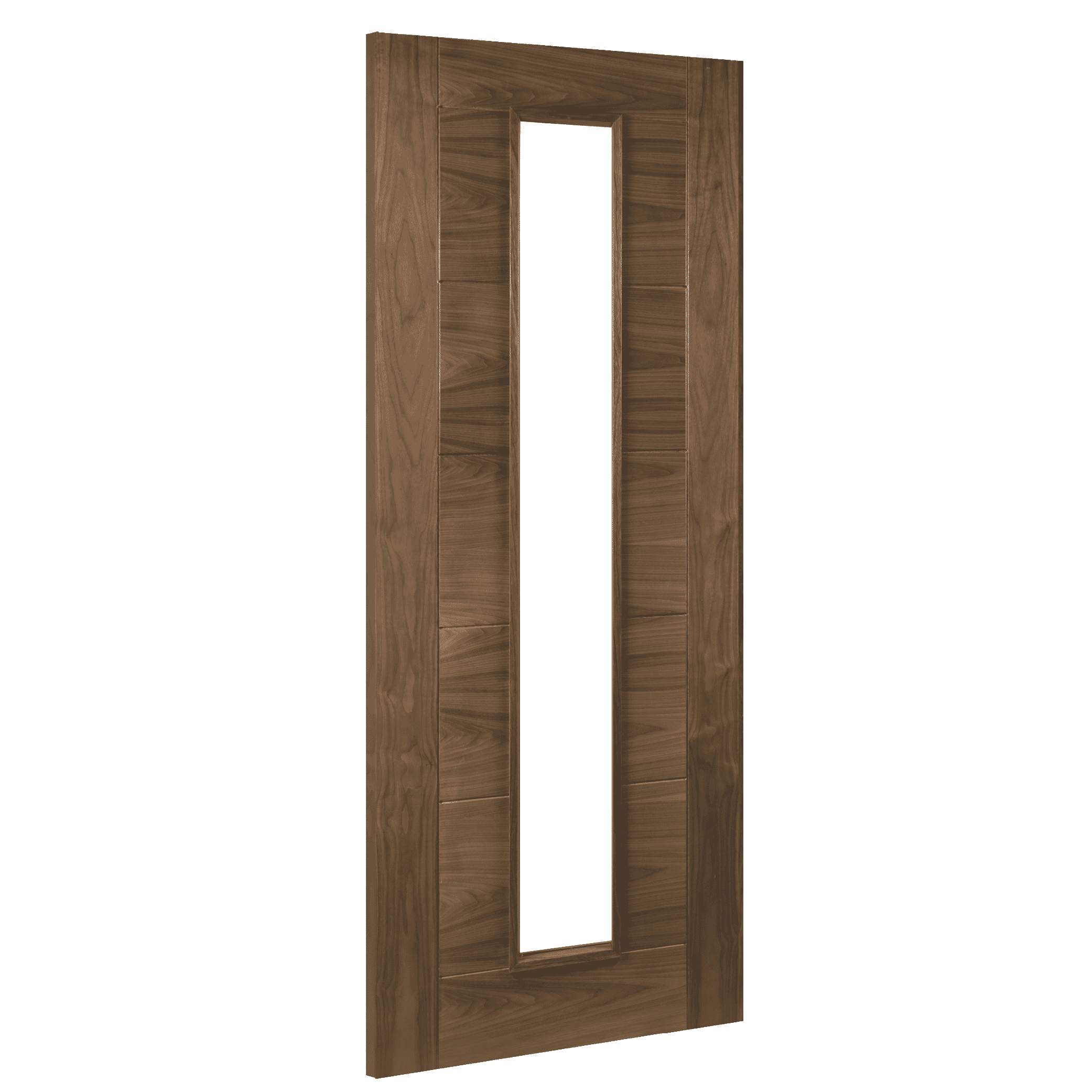 686x1981x44mm (27") Seville Walnut Glazed Fire Door