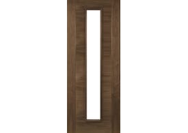 686x1981x44mm (27") Seville Walnut Glazed Fire Door