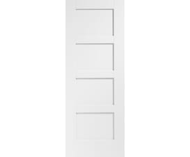 610x1981x44mm (24") 4 Panel White Shaker Fire Door