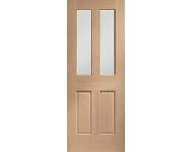 Malton Oak - Clear Glass Fire Door