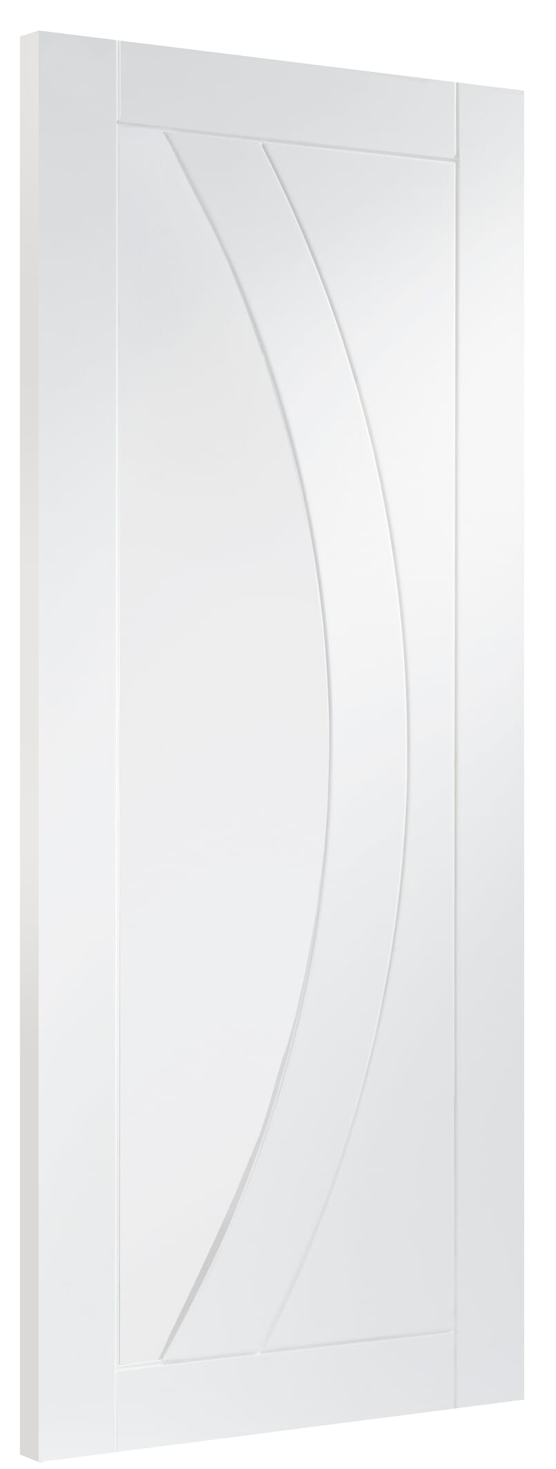 Salerno White - Clear Glass Fire Door