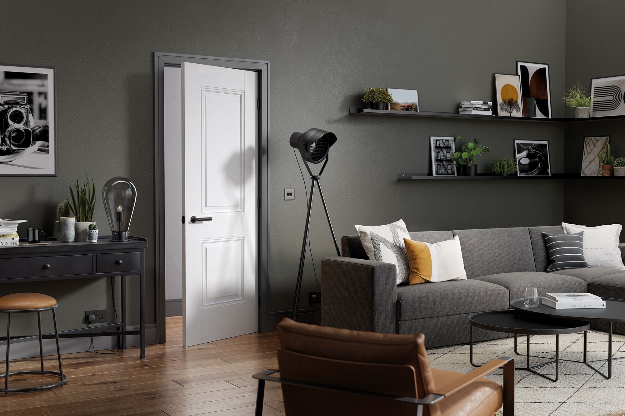 Arnhem White 2 Panel Fire Door