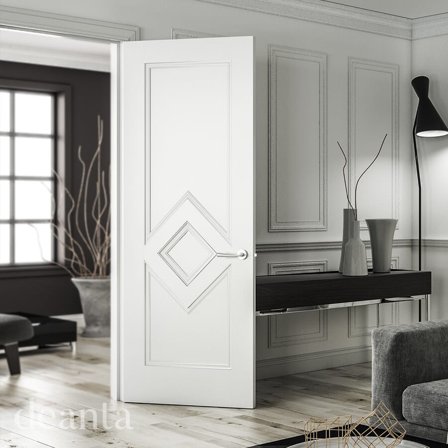 White Primed Ascot Fire Door