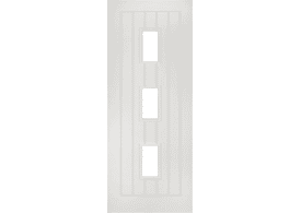 762x1981x44mm (30") Ely White Primed Glazed Fire Door