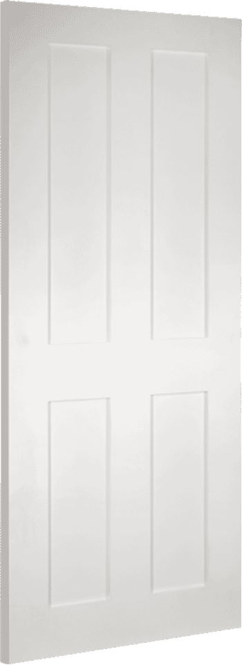 610x1981x44mm (24") Eton 4 Panel Flat White Fire Door