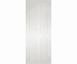 Eton 4 Panel Flat White Fire Door
