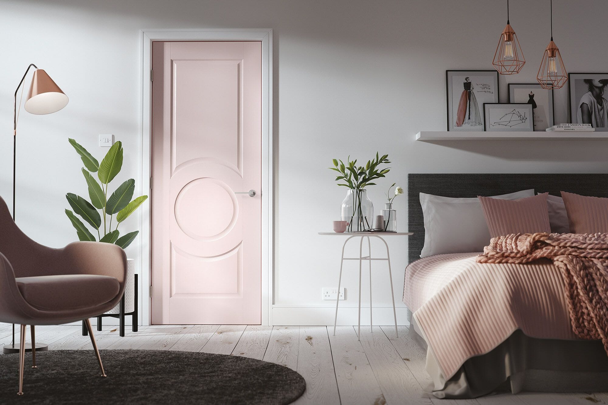 Montpellier White Fire Door
