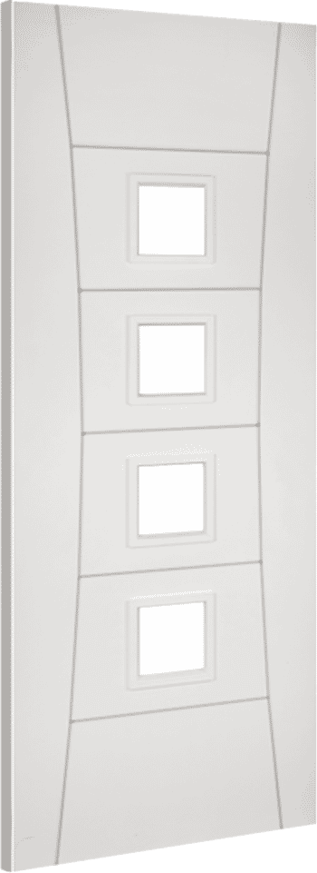 610x1981x44mm (24") Pamplona Glazed White Fire Door