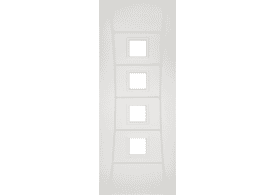 610x1981x44mm (24") Pamplona Glazed White Fire Door