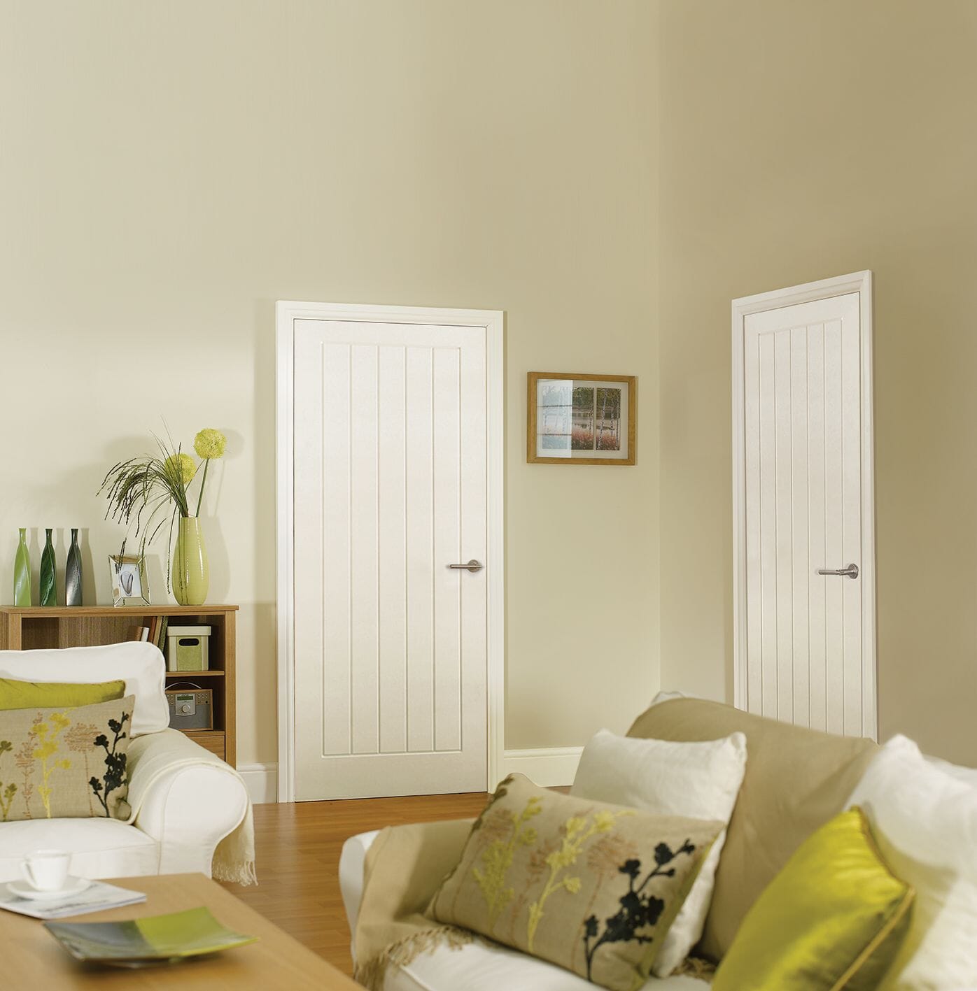 Textured Vertical 5P Fire Door
