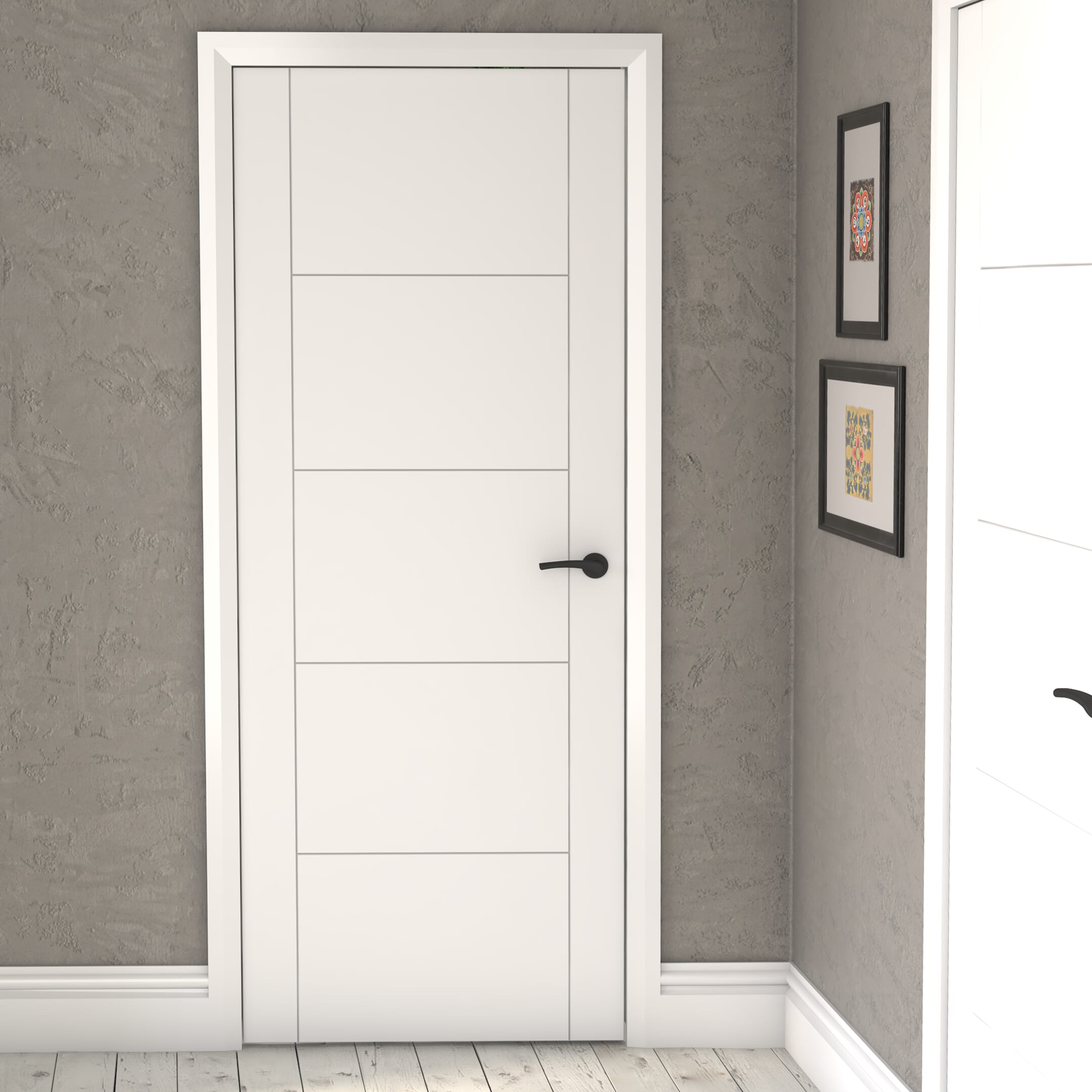 762x1981x44mm (30") Iseo White - Prefinished Fire Door