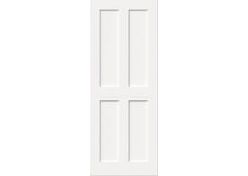 762x1981x44mm (30") White Victorian 4 Panel Shaker Fire Door