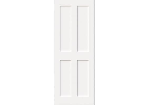 White Victorian 4 Panel Shaker Fire Door