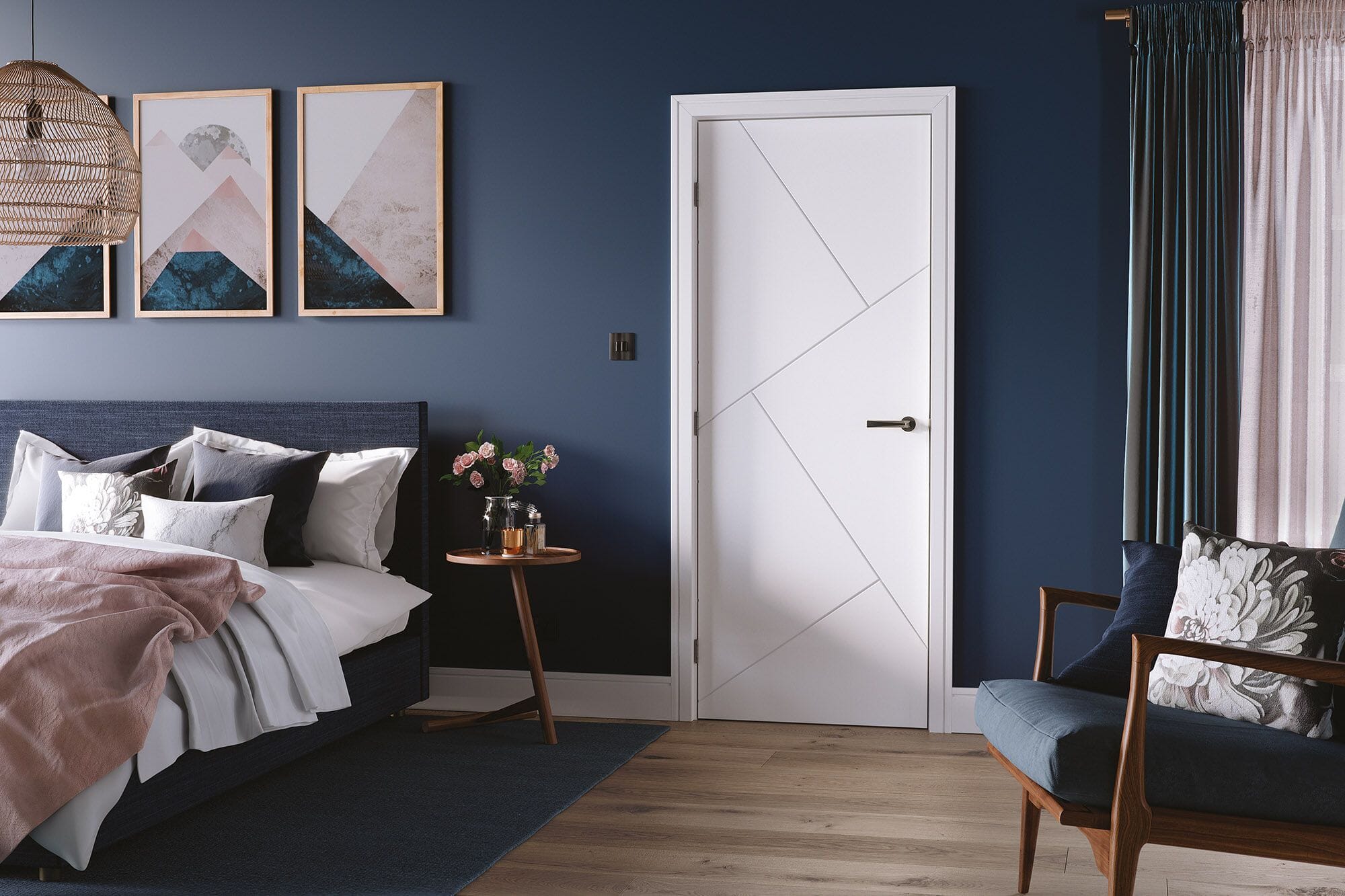 Dover White Fire Door