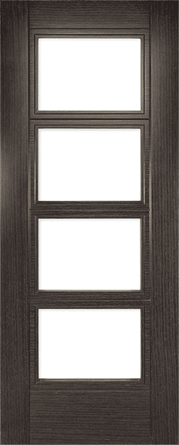 Montreal Dark Grey Ash Glazed - Pre-Finished Fire Door