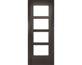 Montreal Dark Grey Ash Glazed - Pre-Finished Fire Door