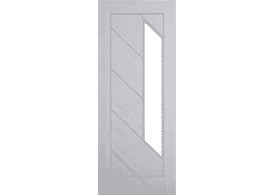 838x1981x44mm (33") Torino Light Grey Ash Glazed - Pre-Finished Fire Door