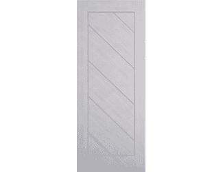 Torino Light Grey Ash - Prefinished Fire Door