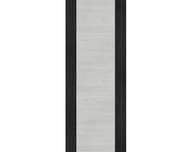 Architectural Flush Light Grey Ash with Dark Grey Edges - Prefinished FD60 Fire Door Blank