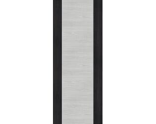 Architectural Flush Light Grey Ash with Dark Grey Edges - Prefinished FD60 Fire Door Blank