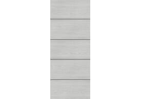 864x1981x54mm Deanta Architectural Flush Light Grey Ash with Horizontal Inlay - Prefinished FD60 Fire Door
