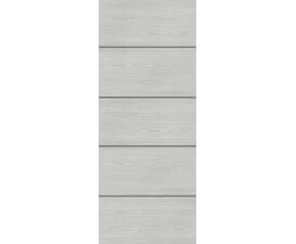 1981 x 610 x 54mm Deanta Architectural Flush Light Grey Ash with Horizontal Inlay - Prefinished FD60 Fire Door