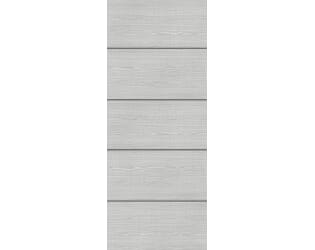 Architectural Flush Light Grey Ash with Horizontal Inlay - Prefinished FD60 Fire Door Blank