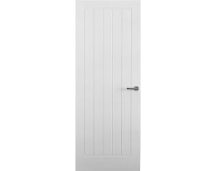 Premium White Vertical 5 Panel FD60 Fire Door