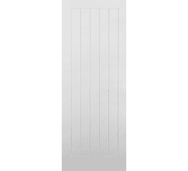 Premdor White Moulded Vertical 5 Panel FD60 Fire Door
