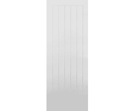 1981 x 762 x 54mm Premdor White Moulded Vertical 5 Panel FD60 Fire Door