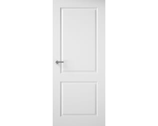 Smooth White Raised 2 Panel FD60 Fire Door