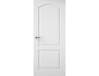 Premdor White Moulded Textured Arch Top 2 Panel FD60 Fire Door